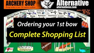 Ordering your first bow! (Example shopping list on a $1500 budget)