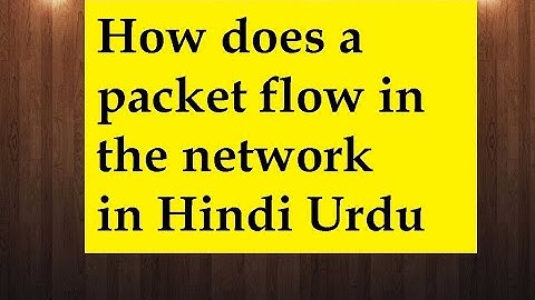 How does a packet flow in the network in Hindi urdu Language.