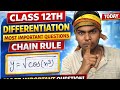 Class 12 differentiation vvi questions chain rule for 2027 bihar board
