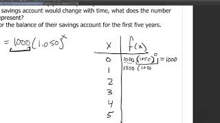 Algebra 1 - Section 2.1.4 - Explaining Exponential Functions