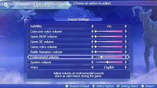 XC2 Switch 2 Edition Broken Audio Sliders