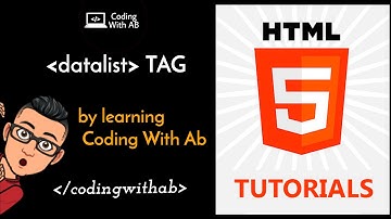 Datalist tag - html 5 | tutorial in hindi | Coding With AB