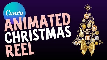 How to create a Christmas Reel Animation in Canva | Canva Animation Tutorial