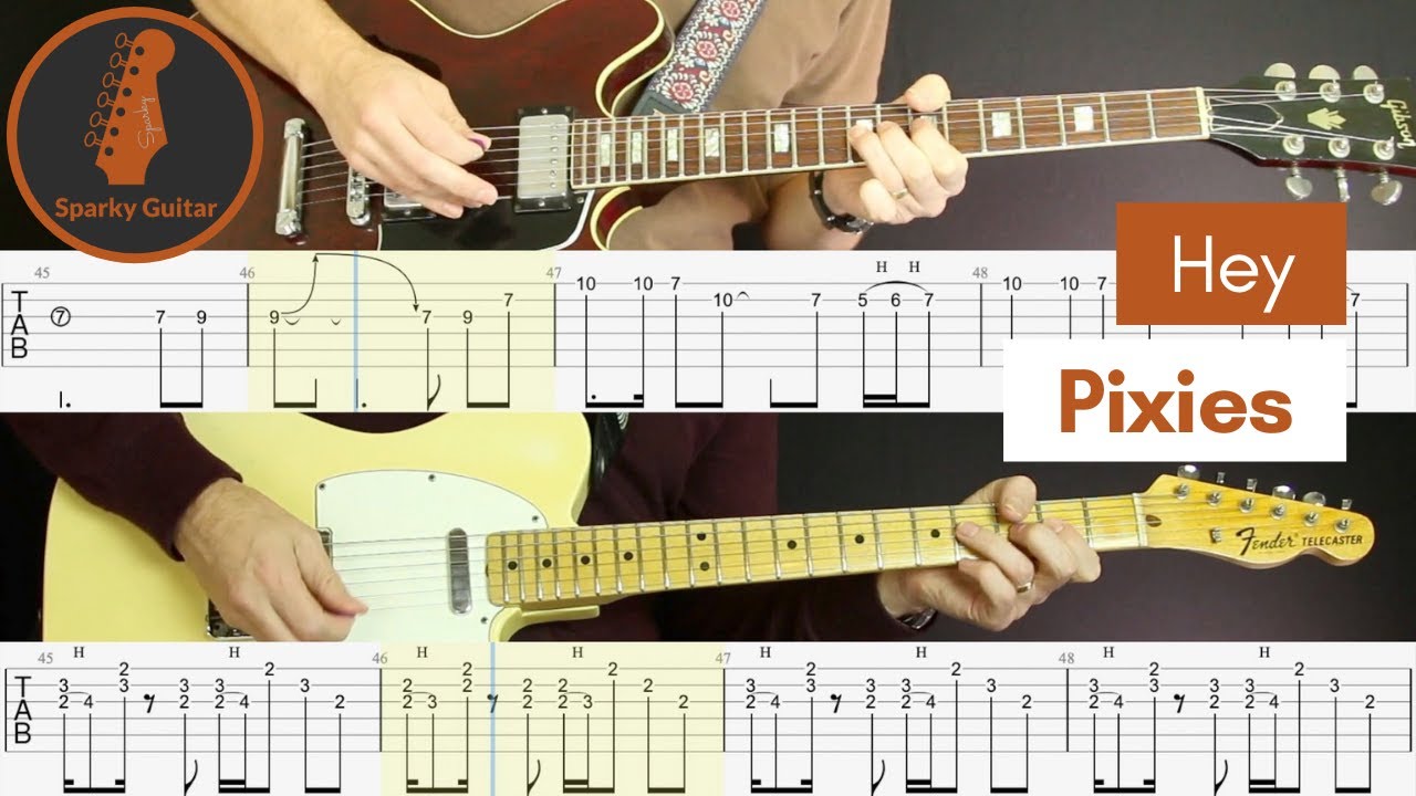 Hey   Pixies Guitar Cover  Tab