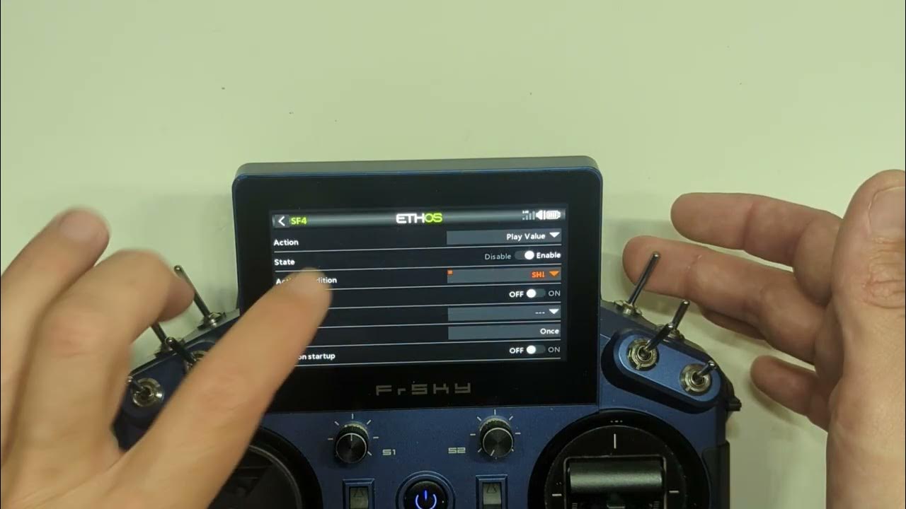 FrSky Ethos Basics episode 1 using special functions to read out a