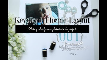 How to adapt a scrapbook layout colors from a photo using Stampin Up products with Jenny Hall