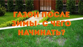 27.04.2023 Газон после зимы.  Уход. Почему мох растет на газоне? Что с этим делать?