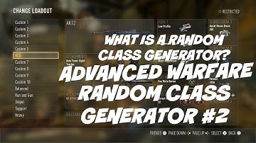What is a Random Class Generator? RCG #2 (CoD:AW)