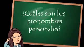 Los pronombres personales Los pronombres personales