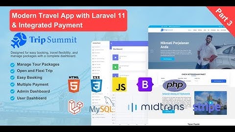 #part3 Demo Aplikasi Web Travel Laravel – Tampilan User & Sistem Pemesanan