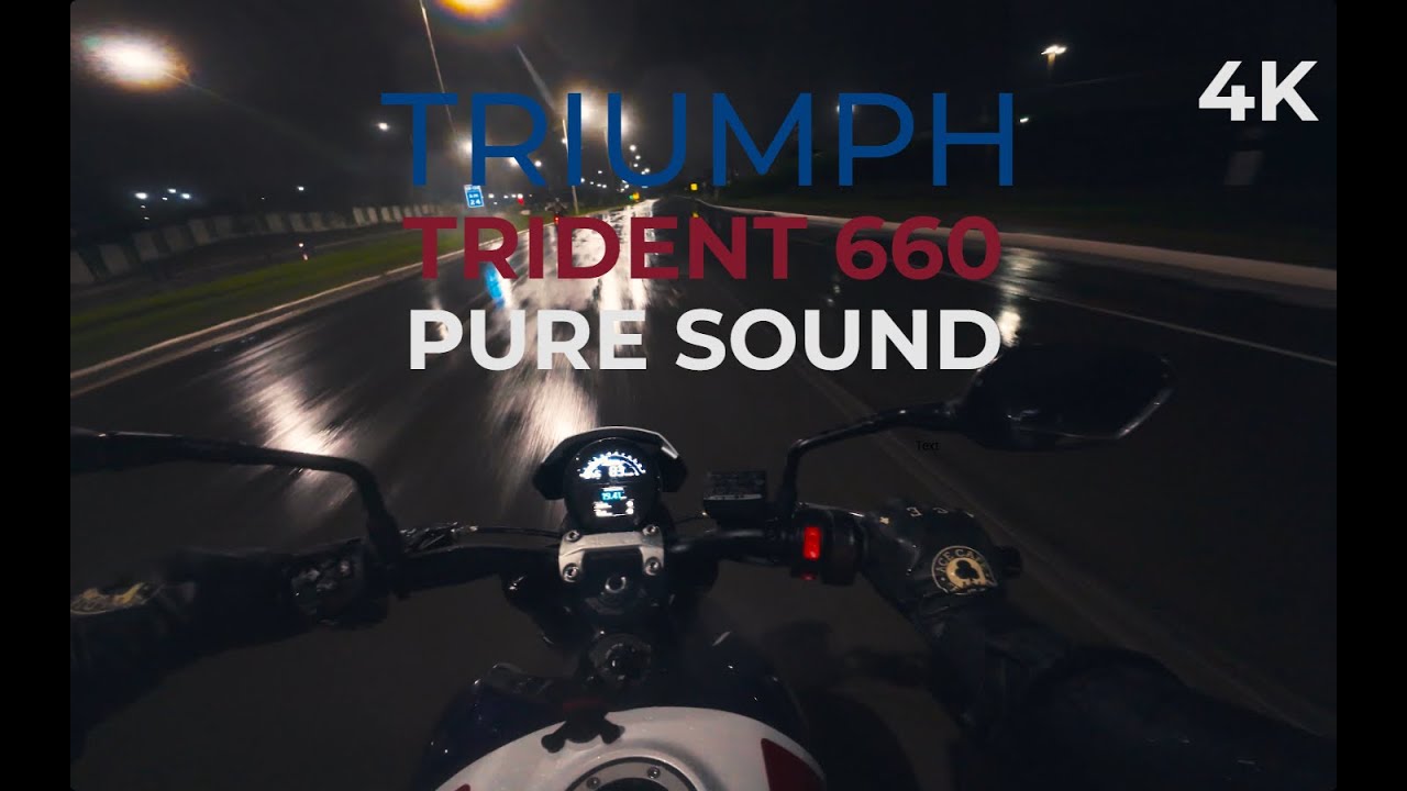 TRIUMPH TRIDENT 660 | PURE SOUND | DJI ACTION 4 [4K]