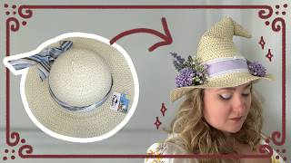 I Turned a Cheap Sun Hat Into a Magical Witch Hat ✨ And You Can Too!