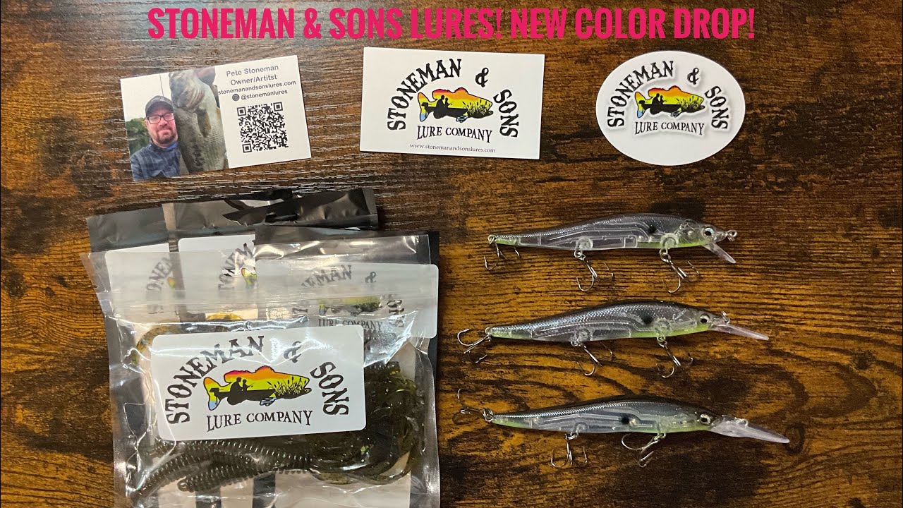 Stoneman & Sons Lures! New Color Drop! 