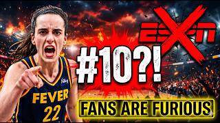 ESPN DISRESPECTS Caitlin Clark Again — Fans BOYCOTT ESPN After #10 Ranking SHOCKS Everyone!