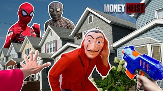 Money Heist Vs Team Spider-Man The Battle Of Hero Epic Parkour Pov Chase