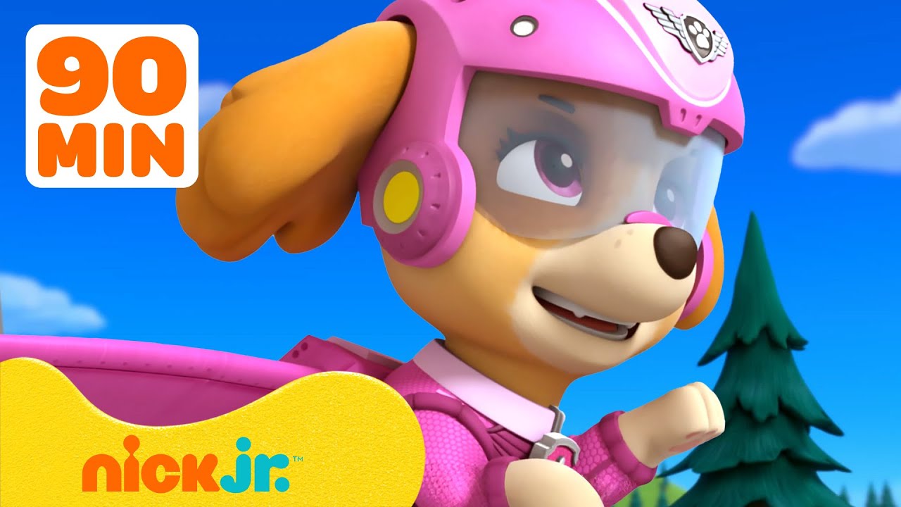 Щенячий патруль | Щенячий патруль спасает на высоте! Со Скай 🛩️ 90 минут  | Nick Jr. Cyrillic