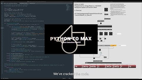 Python Speech Recognition to Max MSP