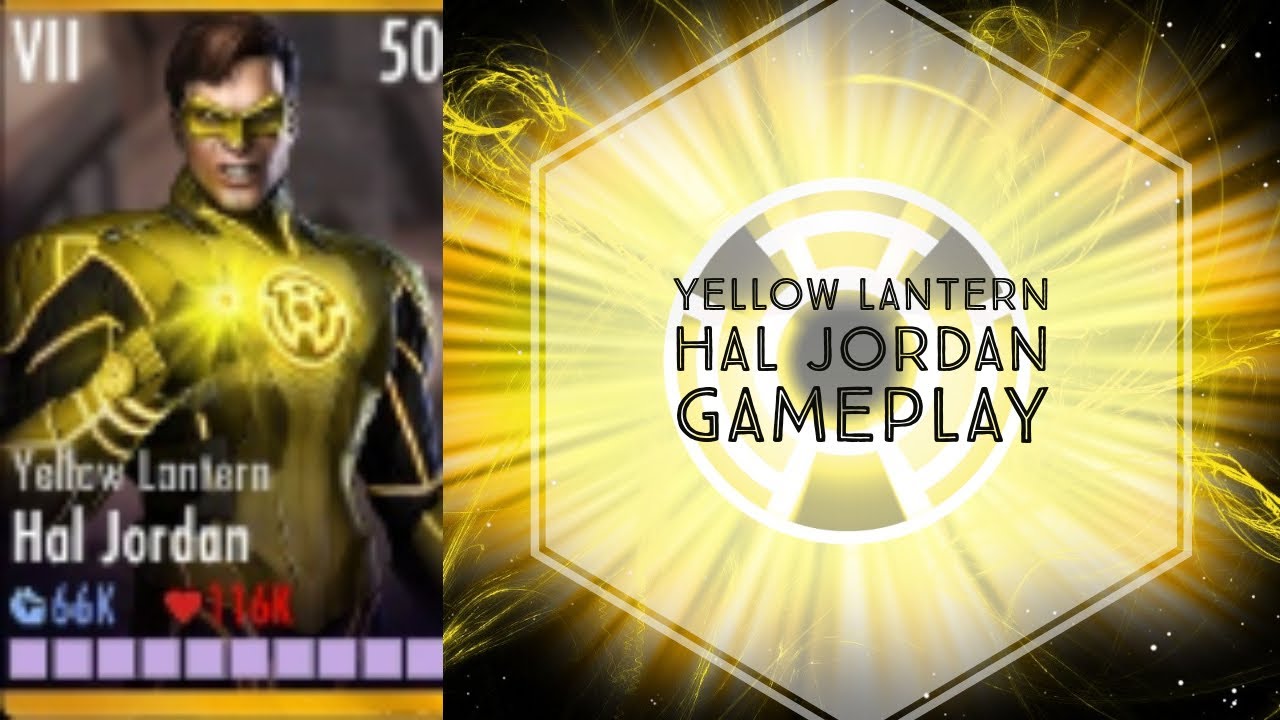 Injustice Gods Among Us Yellow Lantern Hal Jordan Gameplay Elite VII