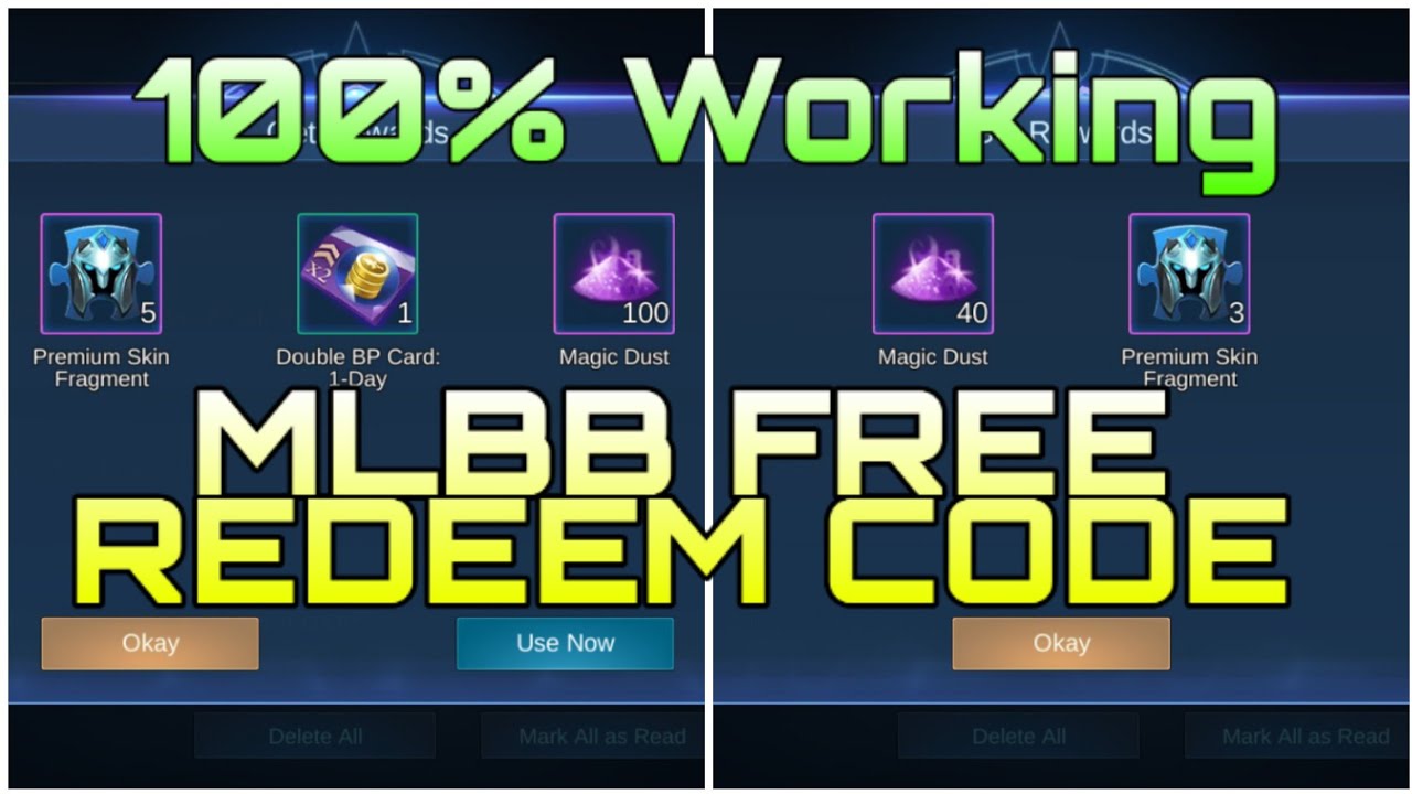 FREE MOBILE LEGENDS BANG BANG (MLBB)  REDEEM CODE April 2020| New MLBB FREE REDEEM CODE