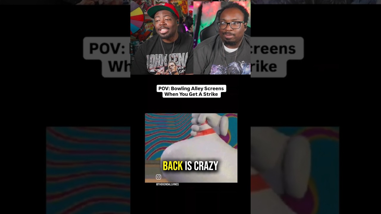 POV: Bowling Alley Screens When You Get A Strike