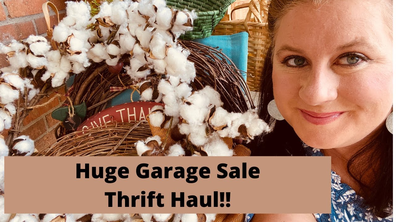 HUGE Garage Sale Thrift Store Haul/ Thrift with Me/ SUNDAY FUNDAY