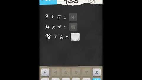 6 Numbers by Brainbow Level 189 Answer Guide