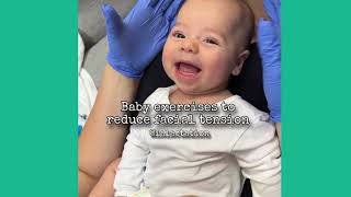 Baby exercises to reduce facial tension