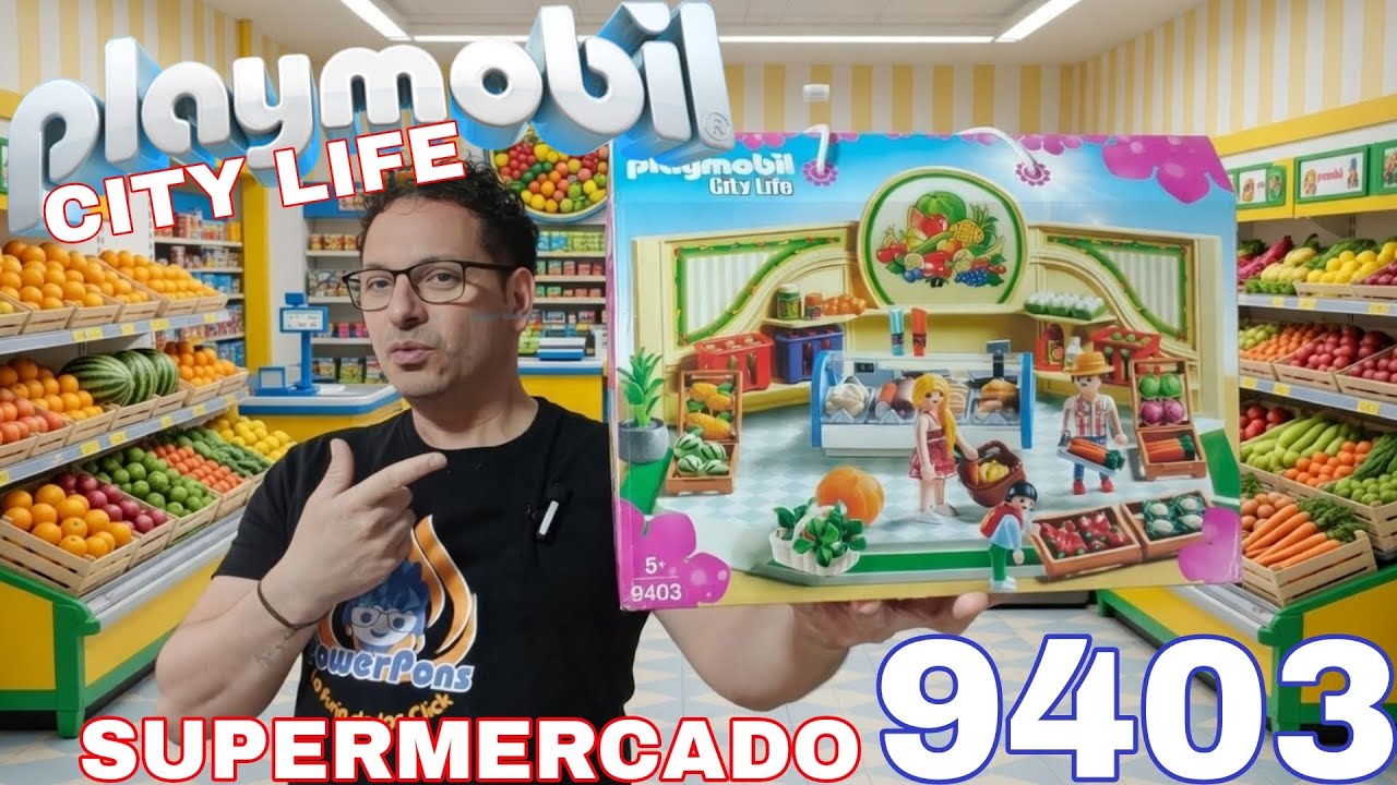 🛍️PLAYMOBIL CITY LIFE SUPERMARKET 9403 BUTCHER SHOP AND FRUIT
