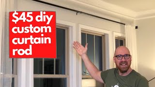 DIY Curtain Rods Out of Conduit  \& JB Weld | Cheap Custom Curtain Rods