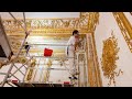 Restauration des dorures du cabinet d'angle // Restoration of the gilding of the corner Cabinet