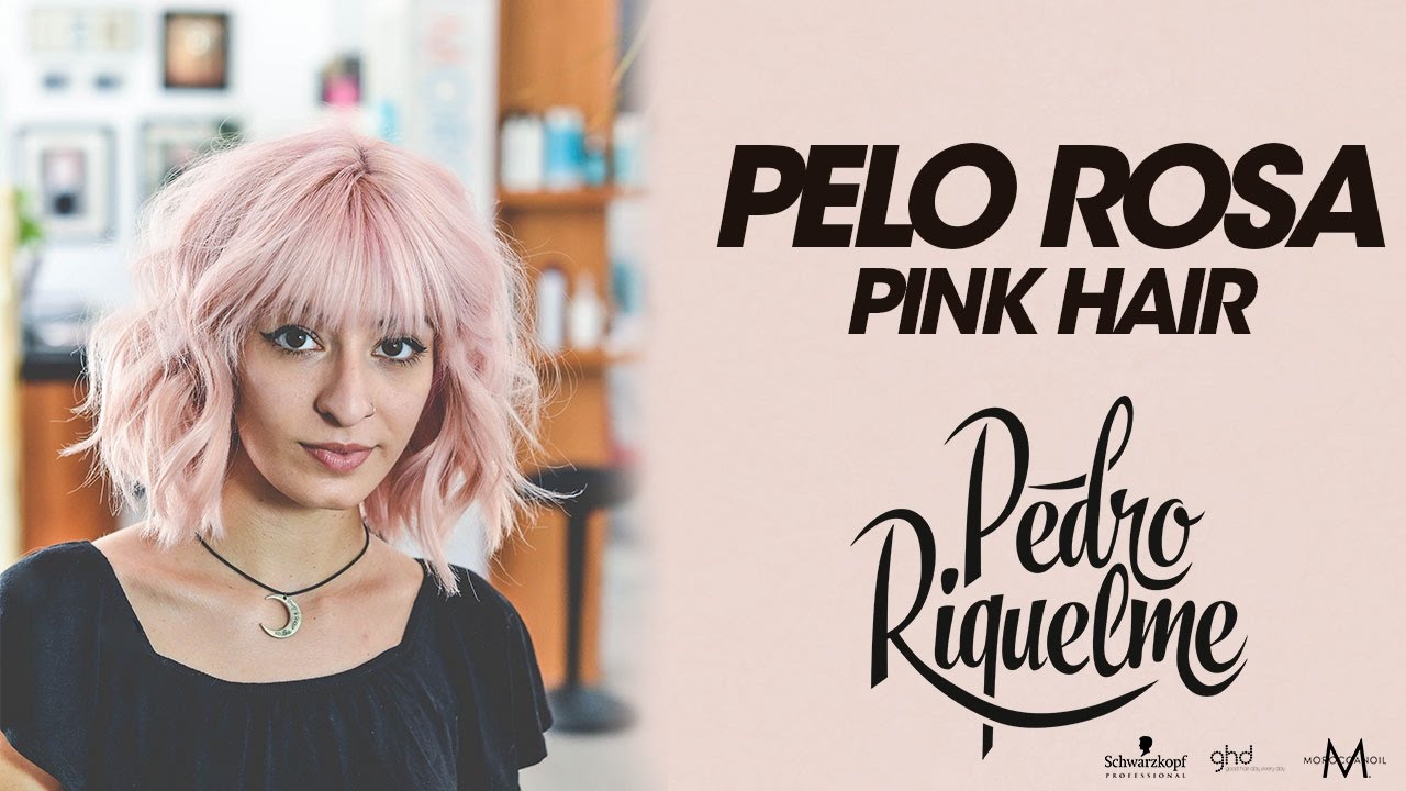 Pelo rosa pastel