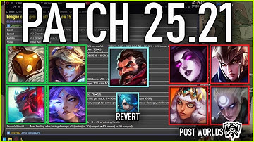 Nemesis reacts to FULL PATCH PREVIEW 25.21! POST WORLDS PATCH!
