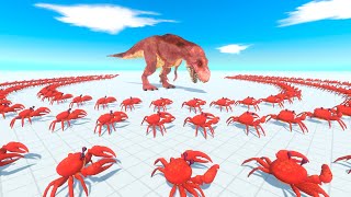 Red Crab Buffet Party - Which Dinosaur Hunted The Most Crabs | Animal Revolt Battle Simulator by ARBS TV 1,959 views 12 hours ago 25 minutes