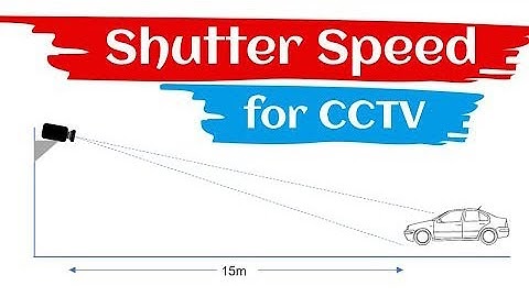 Shutter Speed for security cameras (CCTV training)