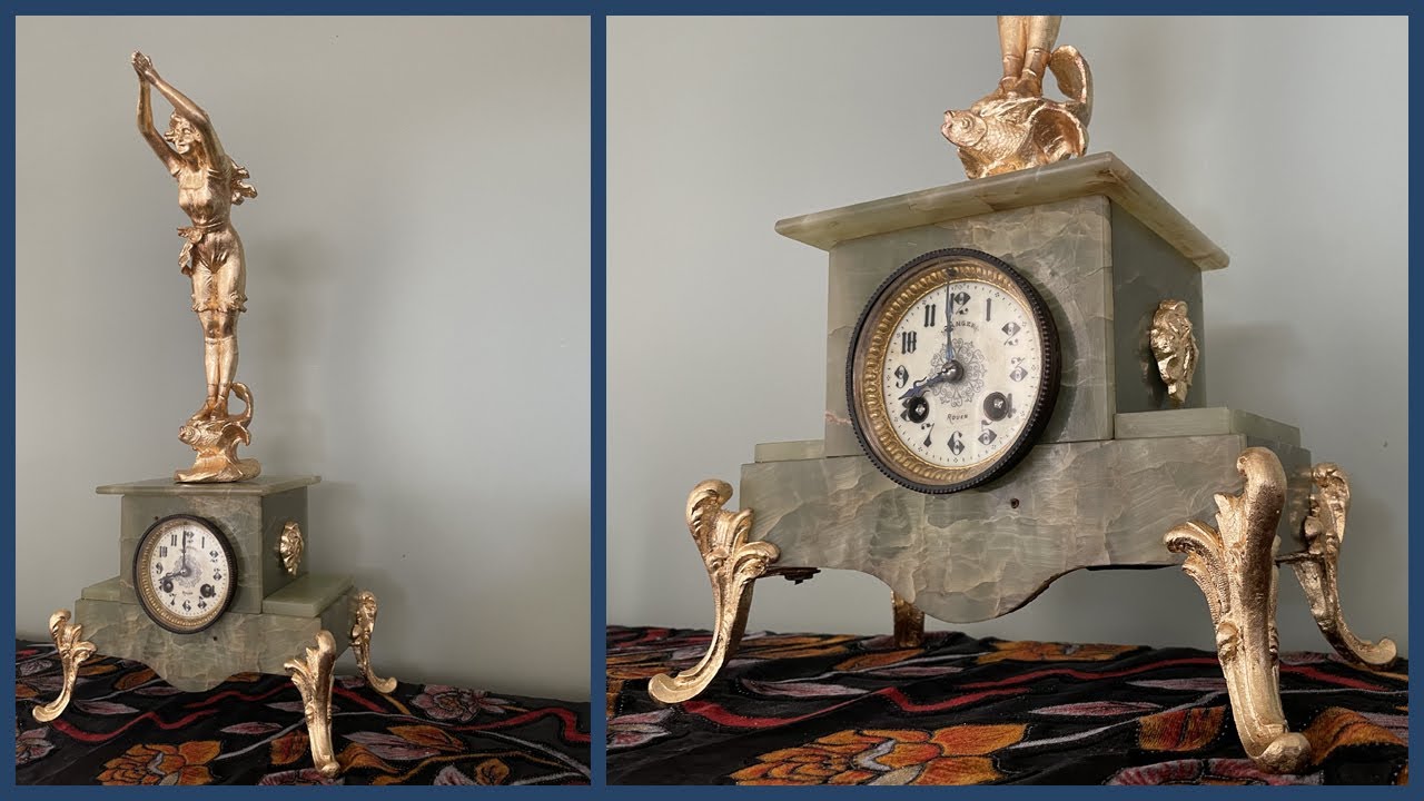 French Statue Clock Part 3: Applying Gold Leaf