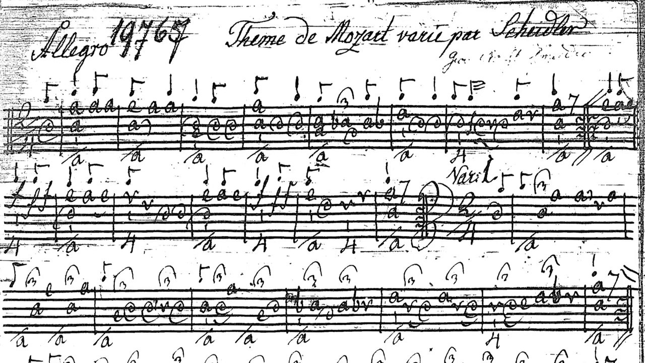 Christian Gottlieb Scheidler - Thème de Mozart varie par Scheidler