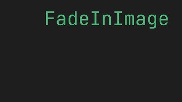 FLUTTER Fade in images with a placeholder | FadeInImage