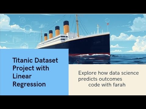 🚢 Titanic Dataset Project with Linear Regression (Classification) 💻
