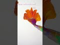yellow purple colour one stroke relaxing art painting 🎨🖌️ #shortvideo #youtubeshorts #painting #art