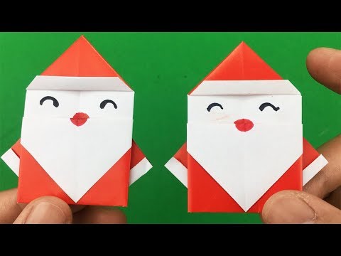 Basteln Mit Papier Weihnachtsmann Falten Basteln