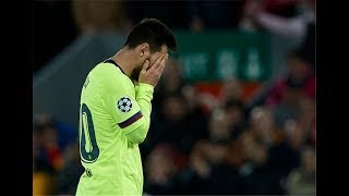 Messis reaction after the defeat of Barcelona from Liverpool
