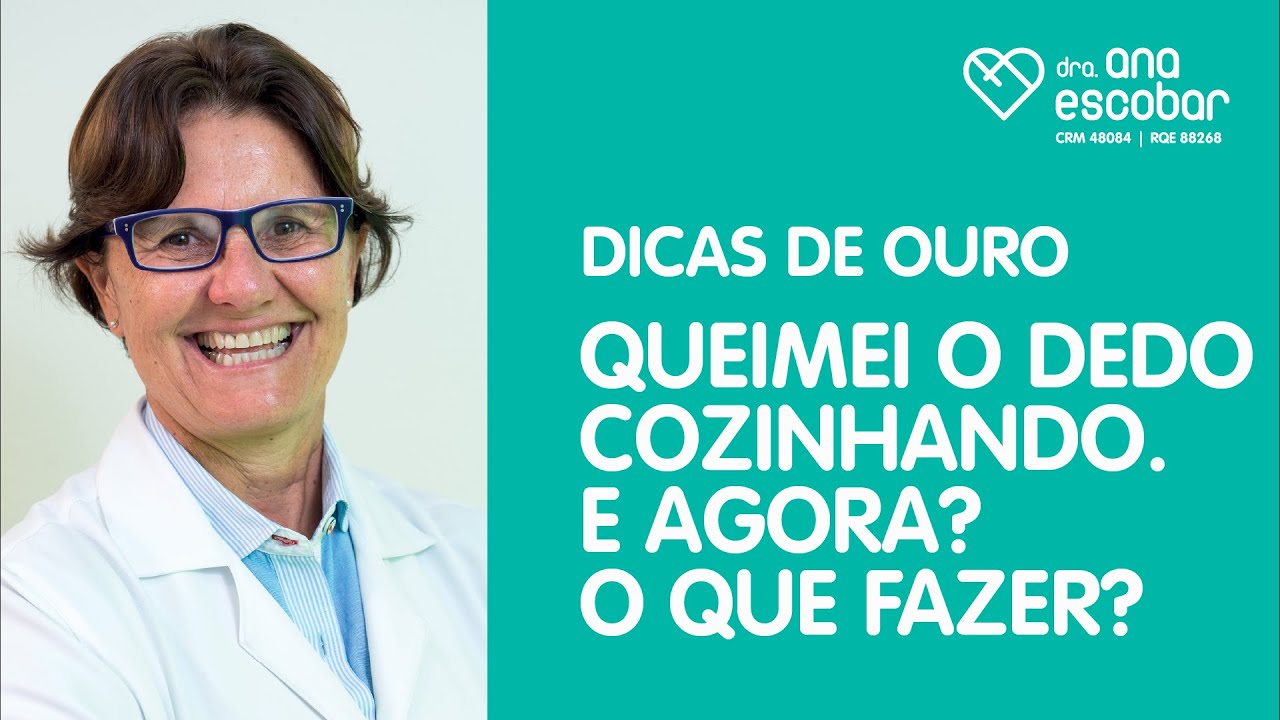 Queimei o dedo cozinhando. E agora? O que fazer? - YouTube