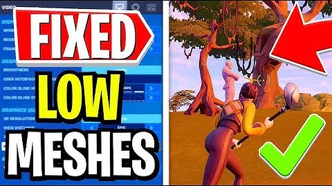 How To Fix LOW Meshes in Chapter 3! (Fix Performance Mode in Fortnite!)