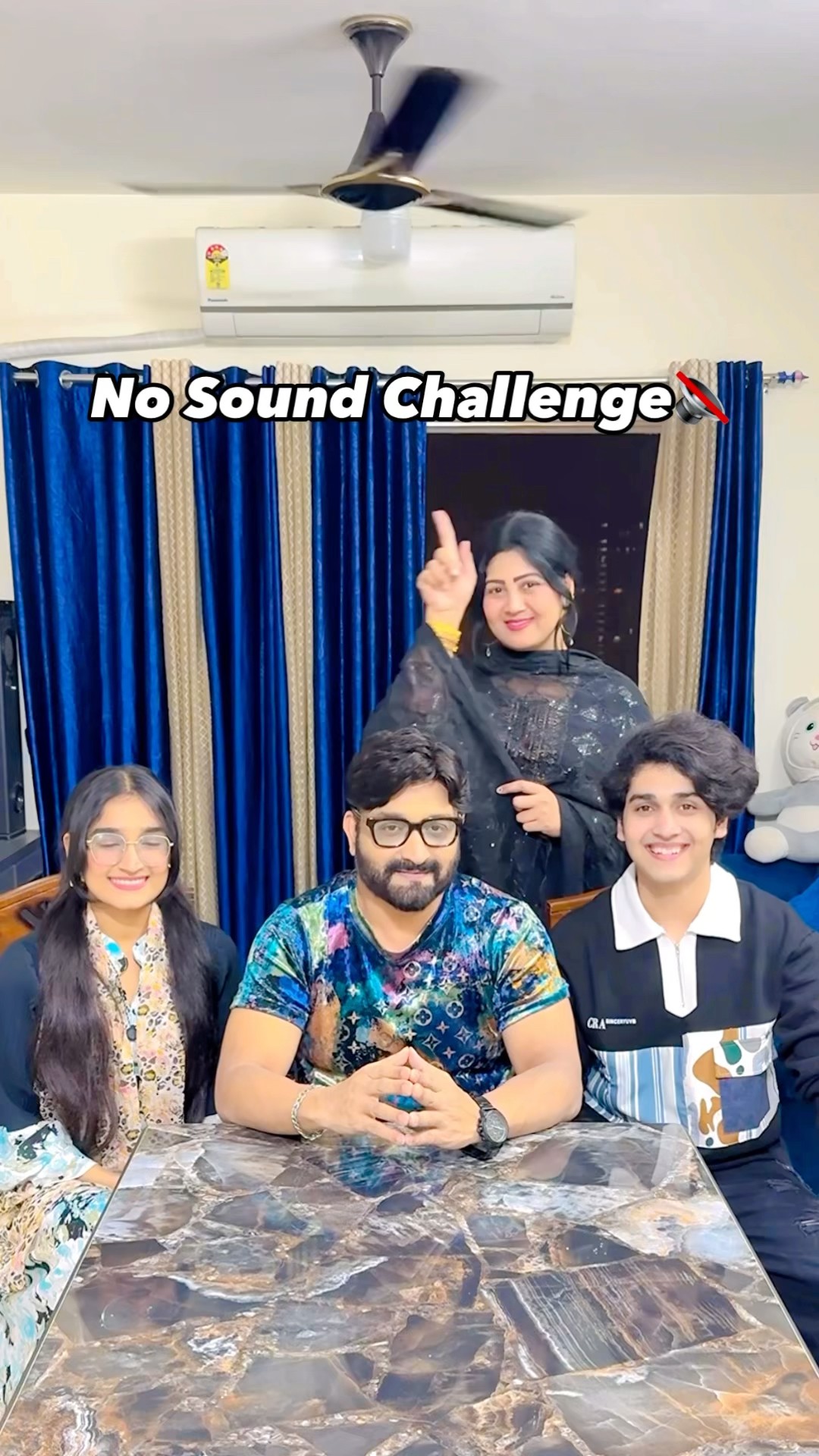 No Sound Challenge? #zidaanshahidaly #family #shorts