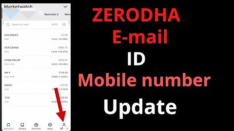 zerodha kite me email id or mobile number kaise change kare