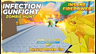 Infection Gunfight Zombie Hunt: Testing the Luxury Drake Fire Gun's INSANE Firepower! screenshot 5