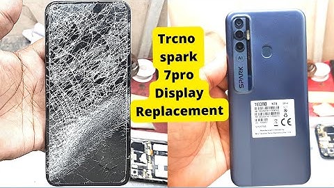Tecno spark 7pro display Replacement How to change tecno spark 7 Pro  broken screen