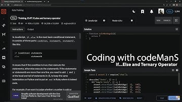 Codewars 8 kyu Training JS #7: If..Else and Ternary Operator Javascript