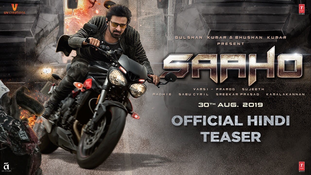 SAAHO TEASER  Prabhas Shraddha Kapoor Neil Nitin Mukesh  Bhushan Kumar  Sujeeth  Vamsi Pramod