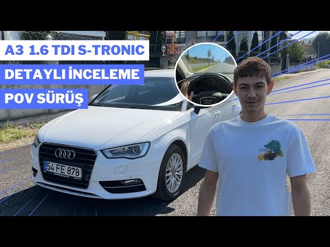 AUDI A3 Sportback 1.6 TDI Otomatik İnceledik/Golf'ten iyi mi?  0-100 Hızlanma ve Pov Sürüş ENG.SUBT.